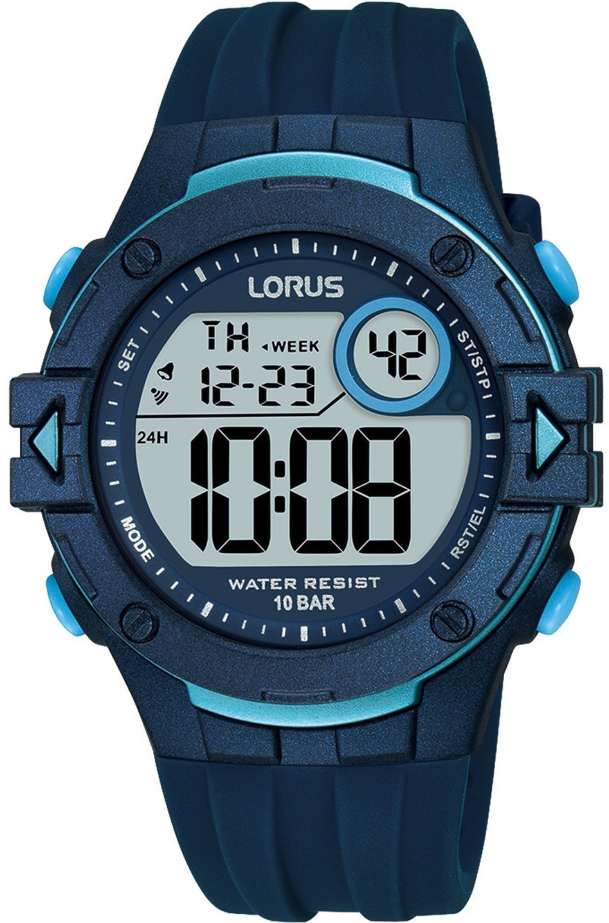 Lorus Herrklocka R2325PX9 Digital Grå/Gummi Ø40 mm - Lorus