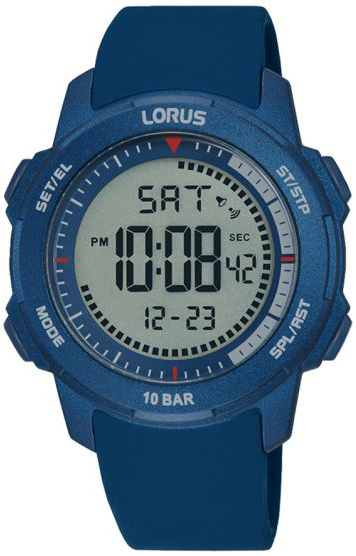 Lorus Herrklocka R2373PX9 Sports LCD/Gummi &Oslash;40 mm