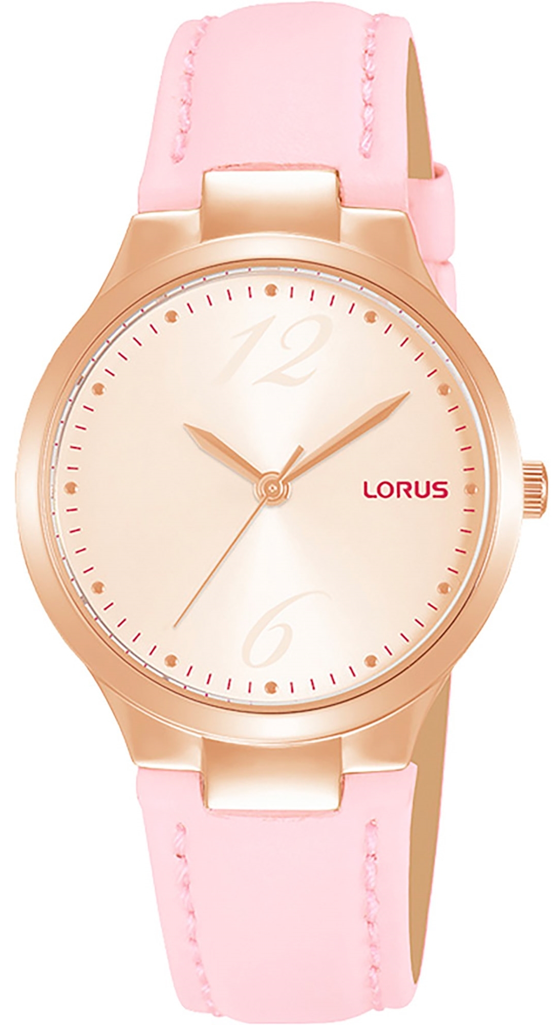 Lorus Damklocka RG210UX9 Lady Roséguldstonad/Läder Ø30 mm