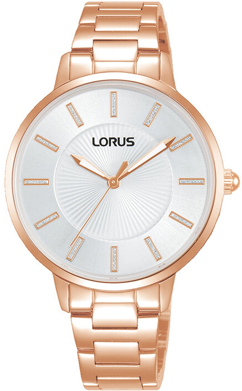 Lorus Damklocka RG220VX9 Ladies Silverfärgad/Roséguldstonat stål - Lorus