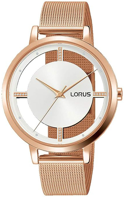 Lorus Damklocka RG288PX9 Fashion Vit/Roséguldstonat stål Ø36 mm