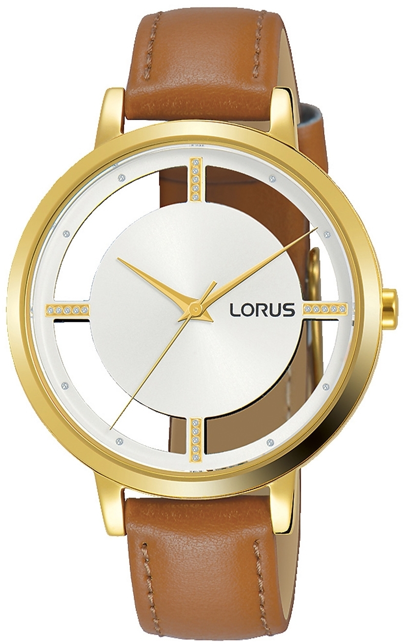 Lorus Damklocka RG294PX9 Classic Silverfärgad/Läder Ø36 mm - Lorus