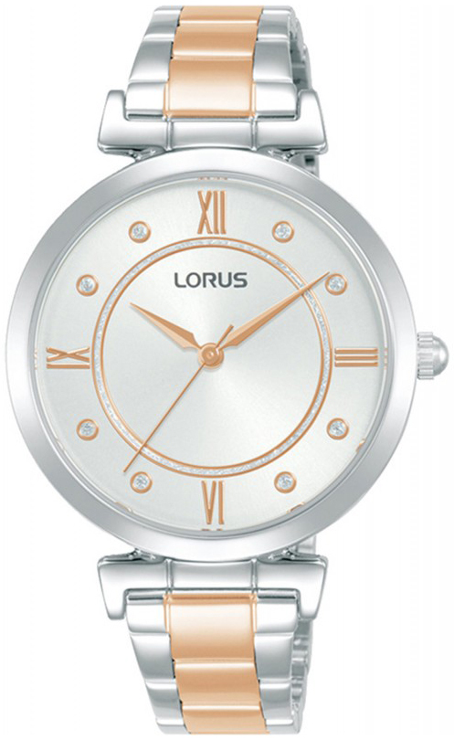 Lorus Damklocka RG297VX9 Dress Silverfärgad/Roséguldstonat stål - Lorus