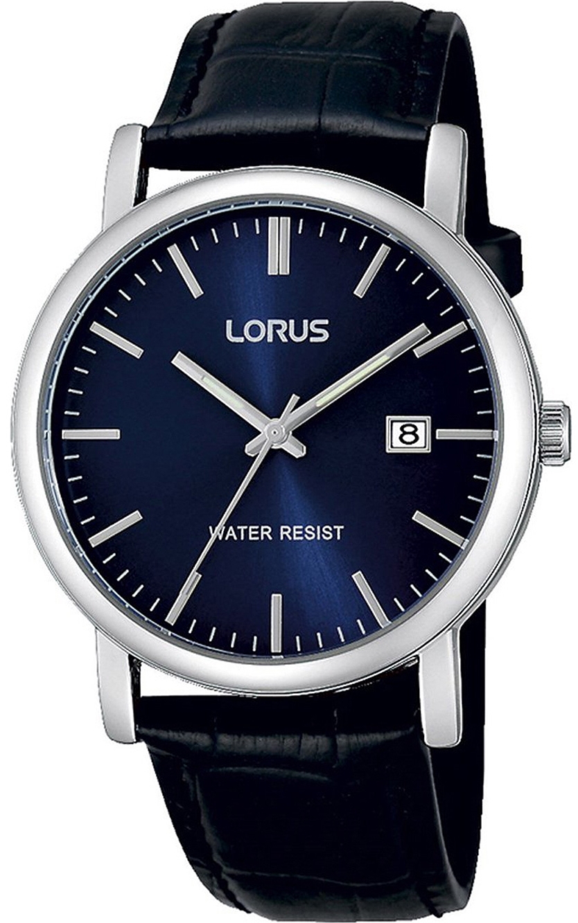 Lorus Herrklocka RG841CX5 Classic Bl&aring;/L&auml;der &Oslash;38 mm