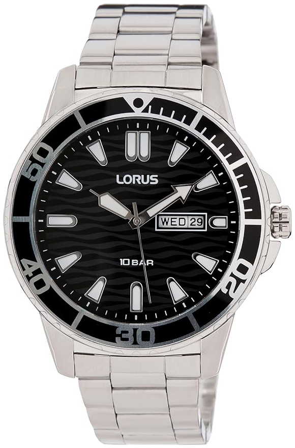 Lorus Herrklocka RH355AX9 Classic Svart/Stål Ø42 mm - Lorus