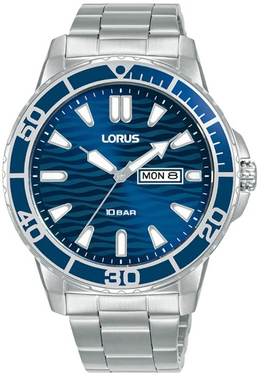 Lorus Herrklocka RH357AX9 Classic Blå/Stål Ø42 mm