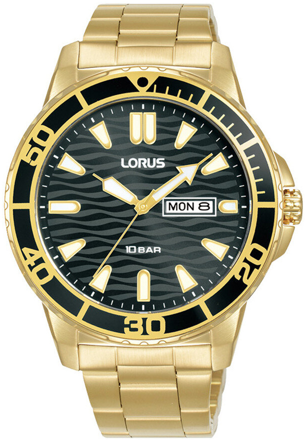 Lorus Herrklocka RH362AX9 Sport Grå/Gulguldtonat stål Ø42 mm - Lorus