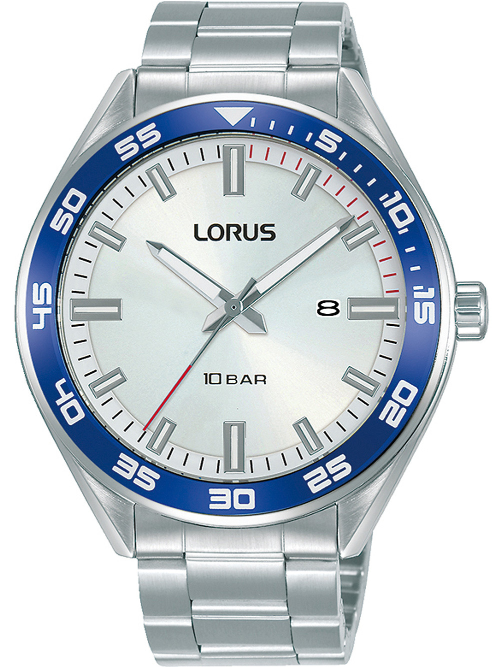 Lorus Herrklocka RH939NX9 Sports Silverf&auml;rgad/St&aring;l &Oslash;44 mm