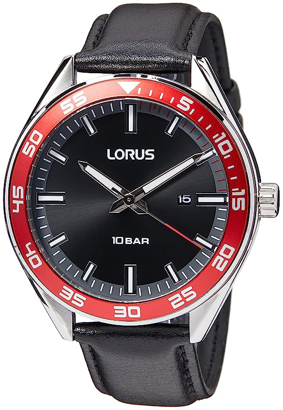 Lorus Herrklocka RH941NX9 Sports Svart/Läder Ø44 mm - Lorus