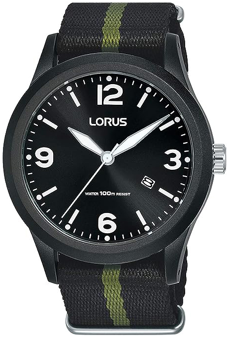 Lorus Herrklocka RH943LX9 Svart/Textil Ø40 mm - Lorus