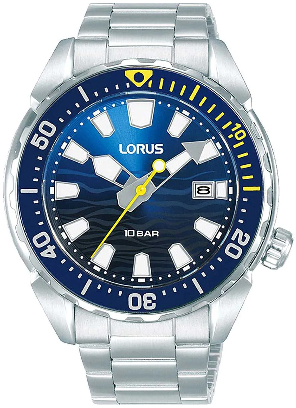 Lorus Herrklocka RH947RX9 Sports Bl&aring;/St&aring;l &Oslash;41 mm