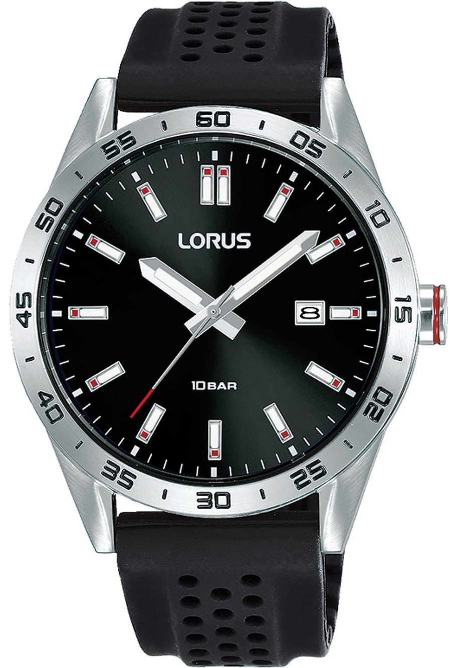 Lorus Herrklocka RH965NX9 Classic Svart/Gummi Ø40 mm - Lorus