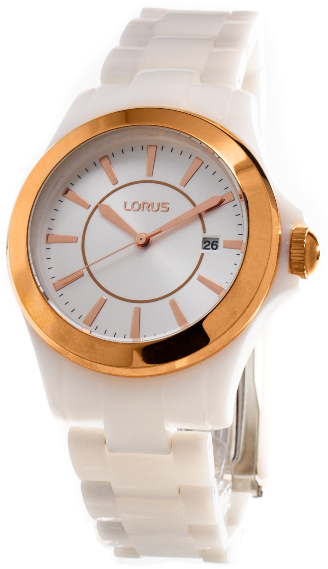 Lorus Damklocka RH978EX9 Vit/Gummi Ø39 mm - Lorus