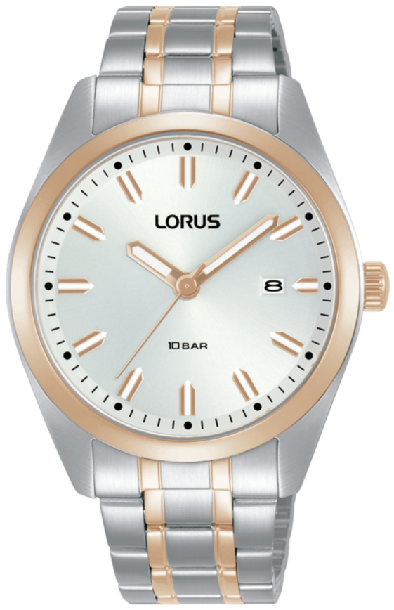 Lorus Herrklocka RH980PX9 Vit/Roséguldstonat stål Ø39 mm