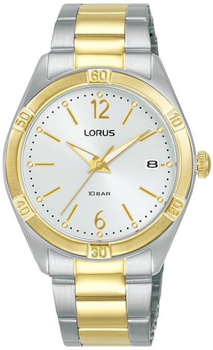 Lorus Damklocka RH980QX9 Classic Silverfärgad/Gulguldtonat stål