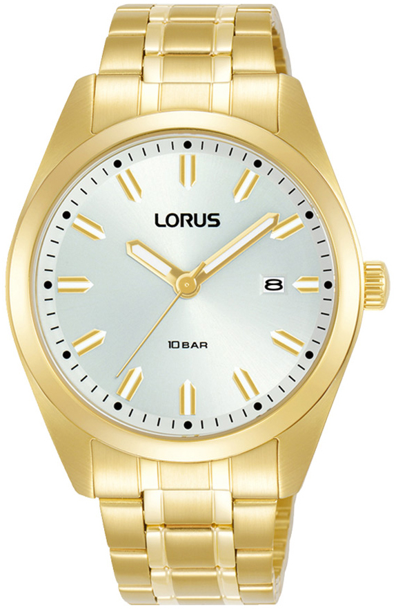 Lorus Herrklocka RH982PX9 Dress Vit/Gulguldtonat stål Ø39 mm - Lorus