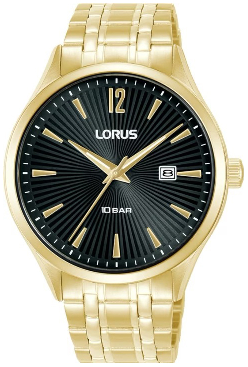 Lorus Herrklocka RH994RX9 Classic Svart/Gulguldtonat stål Ø41 mm