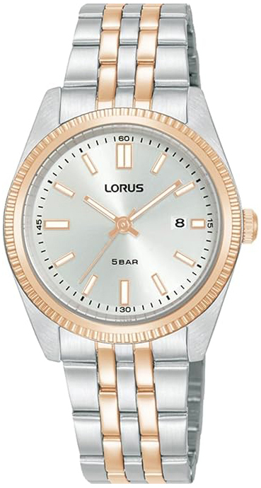 Lorus Damklocka RJ282BX9 Classic Silverfärgad/Roséguldstonat stål