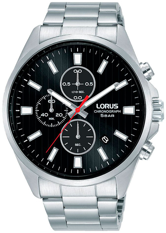 Lorus Herrklocka RM373FX9 Sport Svart/Stål Ø43 mm