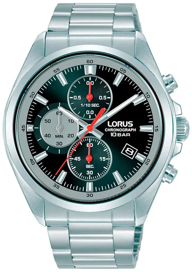 Lorus Herrklocka RM381JX9 Sports Svart/Stål Ø43 mm
