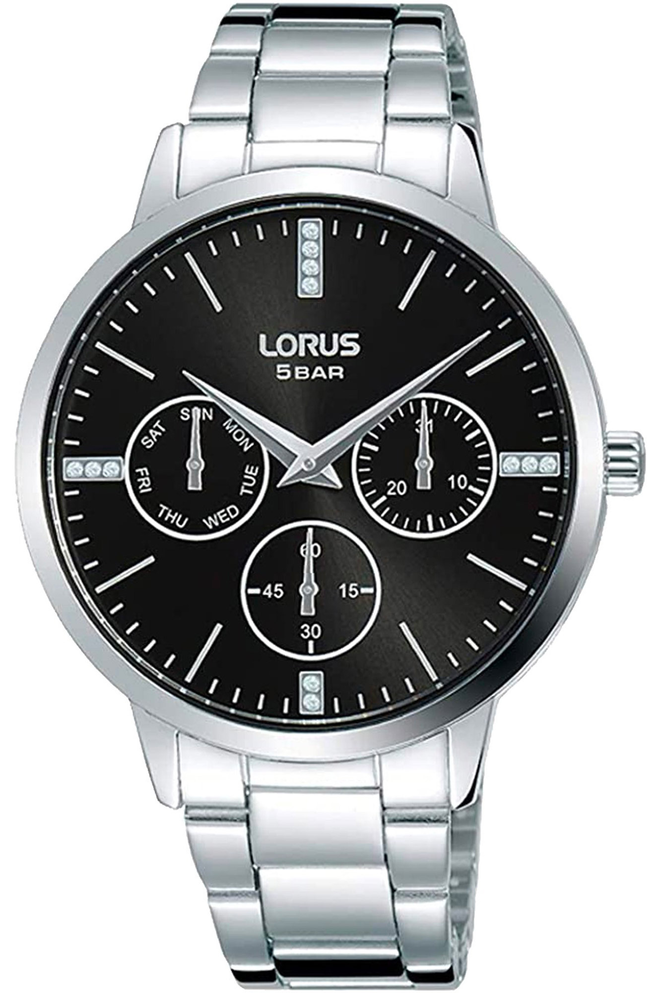 Lorus Damklocka RP631DX9 Lady Svart/Stål Ø36 mm - Lorus