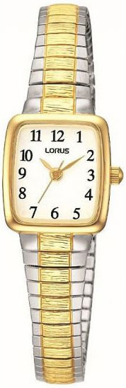 Lorus Damklocka RPH58AX9 Classic Vit/Gulguldtonat stål - Lorus