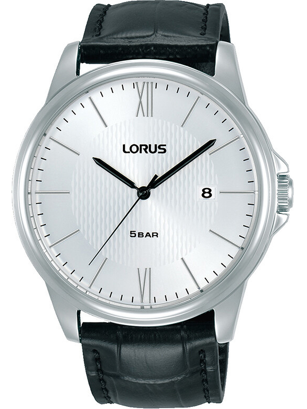 Lorus Herrklocka RS941DX9 Classic Silverf&auml;rgad/L&auml;der &Oslash;43 mm