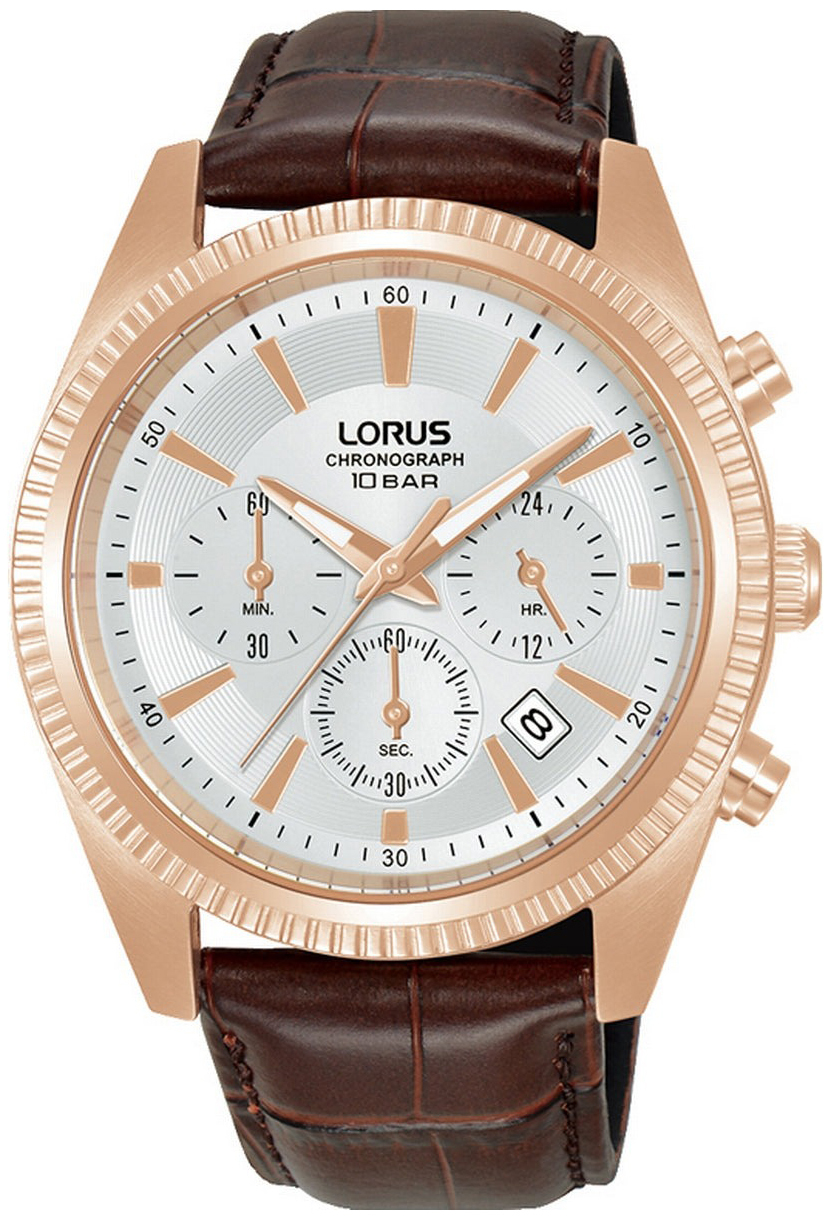 Lorus Herrklocka RT304LX9 Classic Silverfärgad/Läder Ø42 mm