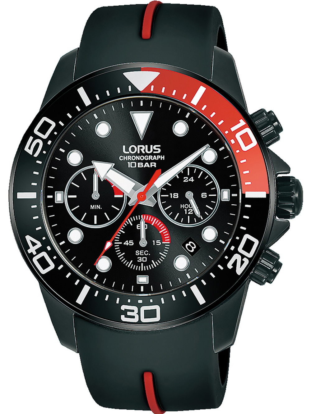 Lorus Herrklocka RT347JX9 Sports Svart/Plast Ø43 mm - Lorus