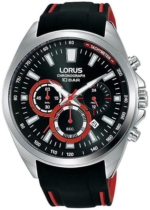 Lorus Herrklocka RT387HX9 Sports Svart/Gummi Ø44 mm - Lorus