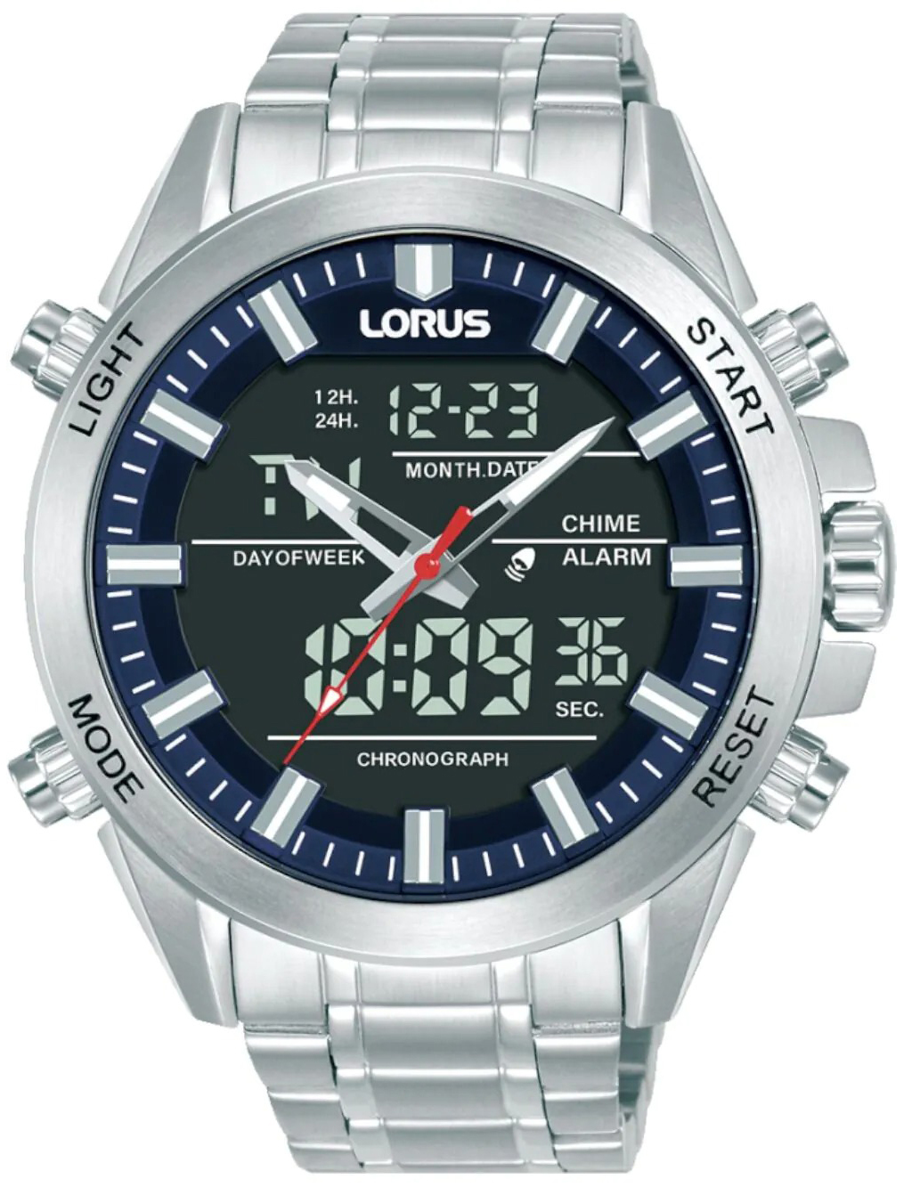 Lorus Herrklocka RW665AX9 Sport Grå/Stål Ø45 mm