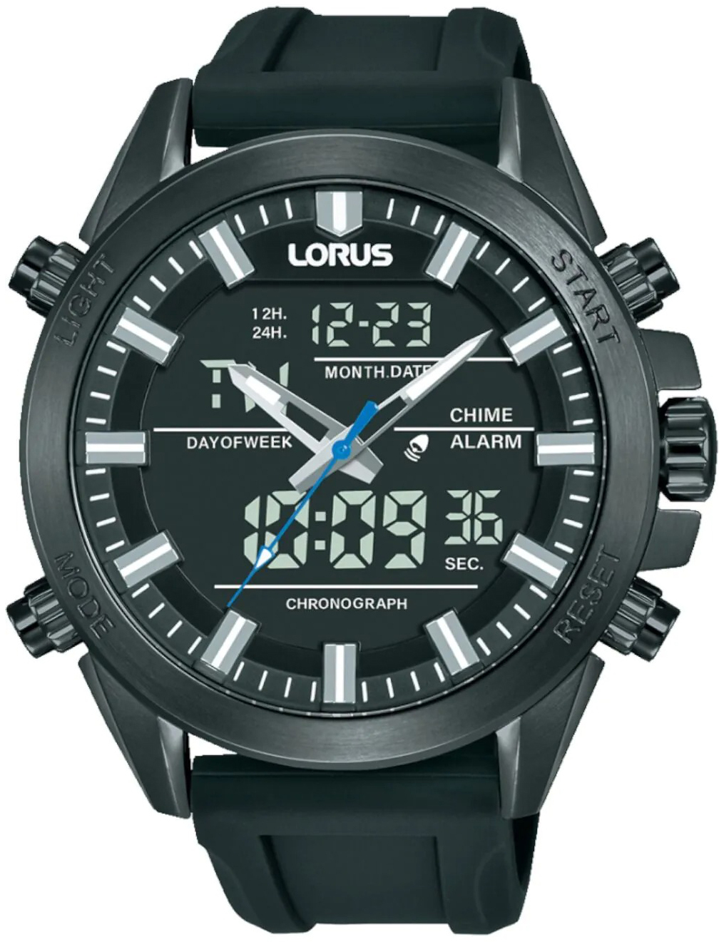 Lorus Herrklocka RW671AX9 Sport Grå/Gummi Ø45 mm