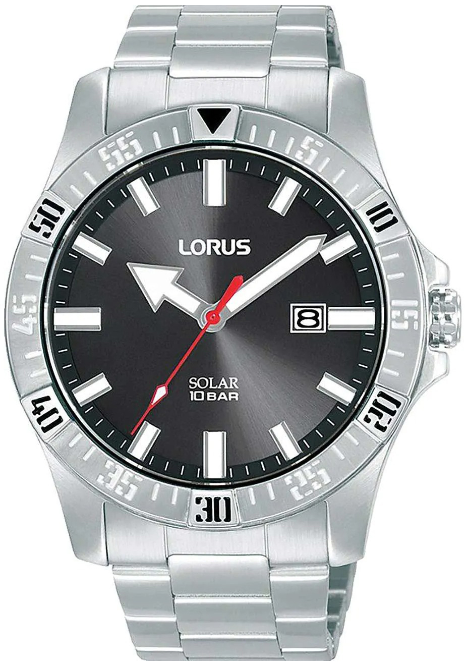 Lorus Herrklocka RX377AX9 Sports Svart/Stål Ø42 mm