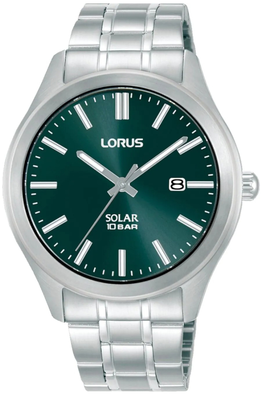 Lorus Herrklocka RX391AX9 Solar Grön/Stål Ø40 mm