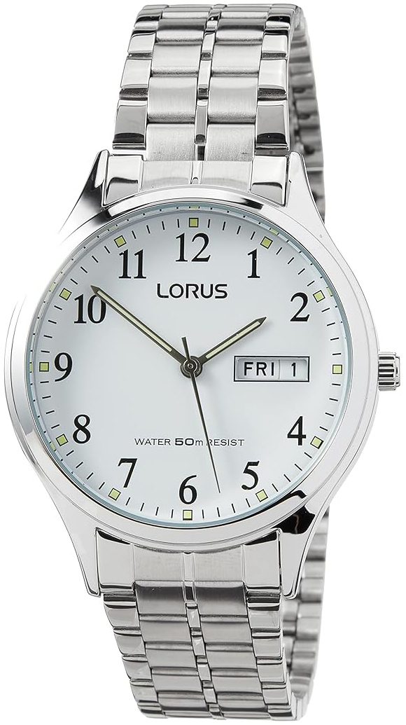 Lorus Damklocka RXN01DX9 Classic Vit/St&aring;l &Oslash;37 mm