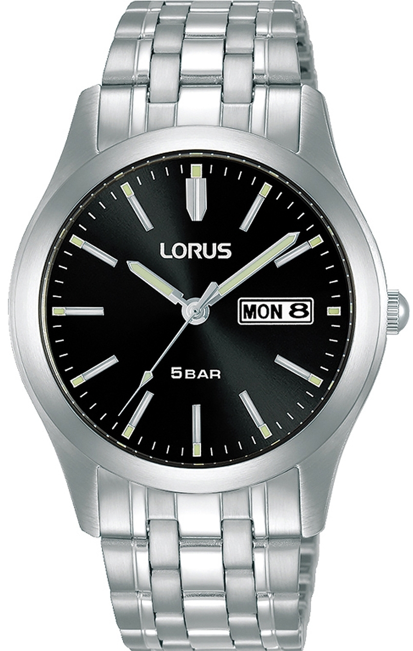 Lorus Herrklocka RXN67DX9 Classic Svart/Stål Ø38 mm - Lorus