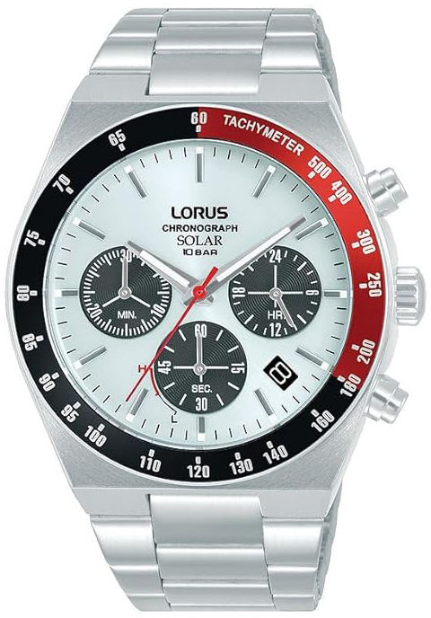 Lorus Herrklocka RZ527AX9 Solar Vit/Stål Ø42 mm