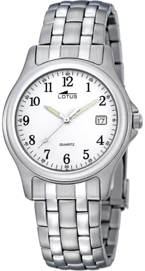 Lotus Herrklocka 15150/A Classic Vit/Stål Ø36.4 mm - Lotus