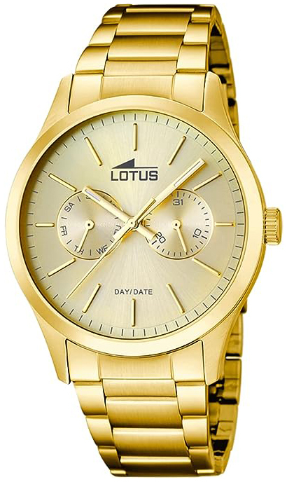 Lotus Herrklocka 15955/2 Minimalist Guld/Gulguldtonat stål Ø42 mm