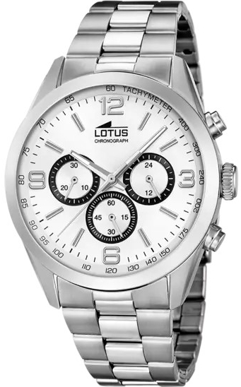 Lotus Herrklocka 18152/E Classic Vit/Stål Ø43 mm - Lotus
