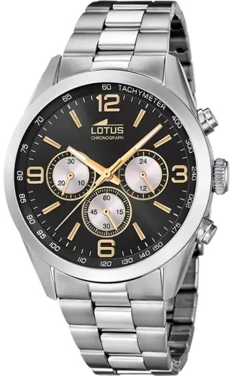Lotus Herrklocka 18152/I Classic Svart/Stål Ø43 mm - Lotus