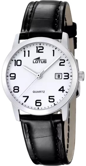 Lotus Damklocka 18240/1 Classic Vit/L&auml;der &Oslash;29.8 mm