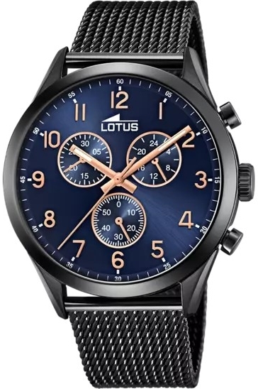 Lotus Herrklocka 18639/D Classic Blå/Stål Ø43 mm - Lotus