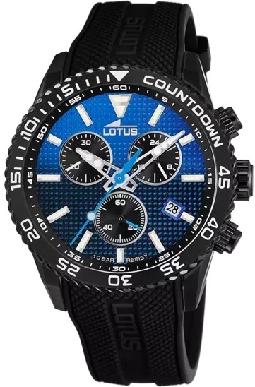 Lotus Herrklocka 18672/A Classic Blå/Gummi Ø43.5 mm - Lotus