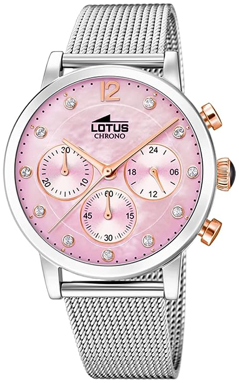 Lotus Damklocka 18676/2 Trendy Rosa/Stål Ø37 mm - Lotus