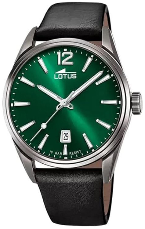 Lotus Herrklocka 18685/4 Minimalist Grön/Läder Ø42 mm - Lotus