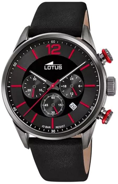 Lotus Herrklocka 18687/6 Chrono Grå/Läder Ø43 mm - Lotus