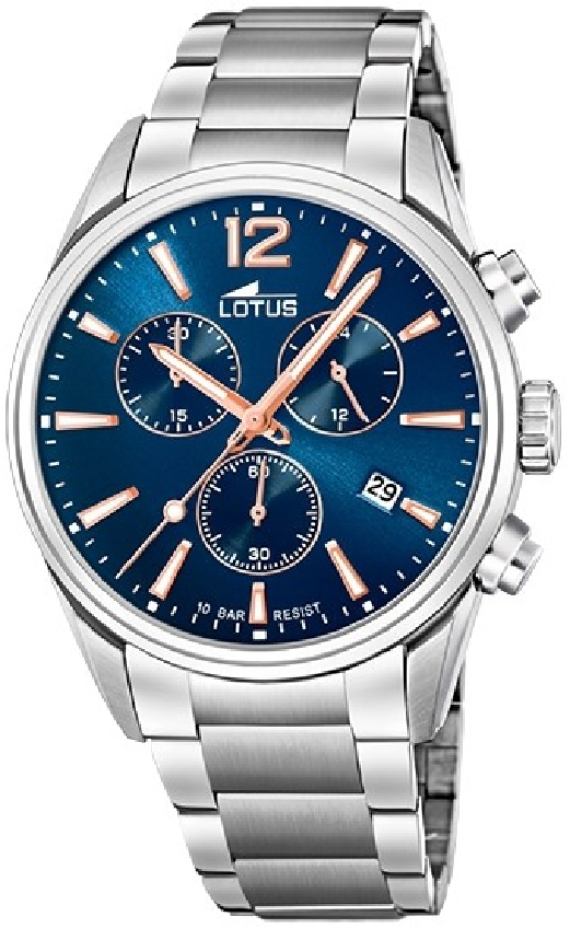 Lotus Herrklocka 18690/2 Chrono Blå/Stål Ø42 mm - Lotus