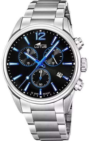 Lotus Herrklocka 18690/6 Classic Svart/Stål Ø42 mm - Lotus