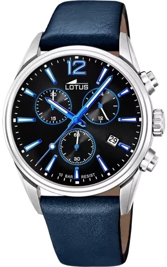 Lotus Herrklocka 18691/6 Classic Svart/Läder Ø42 mm - Lotus